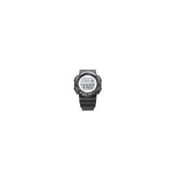 OEM LCD Waterproof Sport Watch With Chronograph , Radium , Alarm