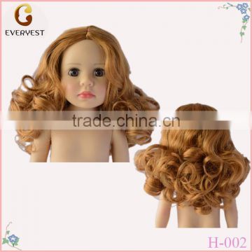 Natural Color Soft curly 18 inch doll wig