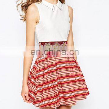 slim girls printed tapestry prom party skirt