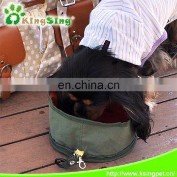 600D Polyester Pet Portable Traveling Bowl Foldable Feeder Dog Japanese Garden Water Bowl