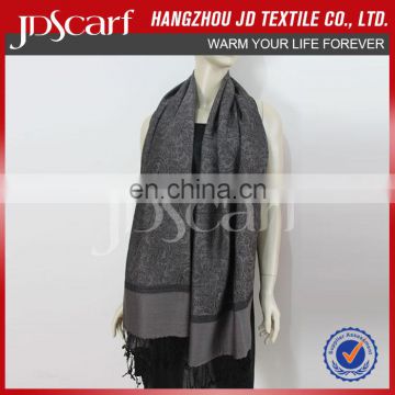High quality new design for women silk plain shawl