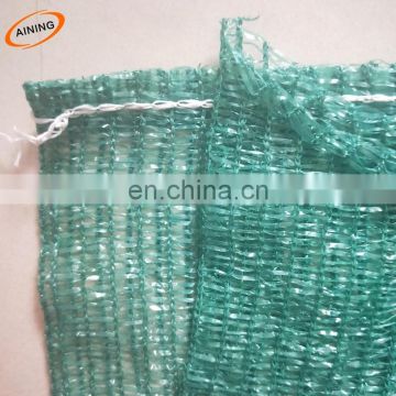 Raschel leno mesh bag roll with label manufacturers in china