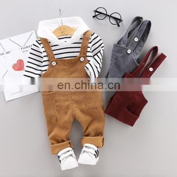 new Korean cute children's clothing suits, small and medium-sized boys, boys and children's overalls
