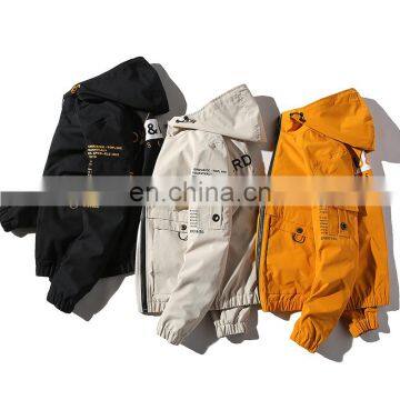 Street Wear 2020 Spring New Korean Casual Handsome Multi-pocket Hooded Stand-up Collar Coat Men's Jacket