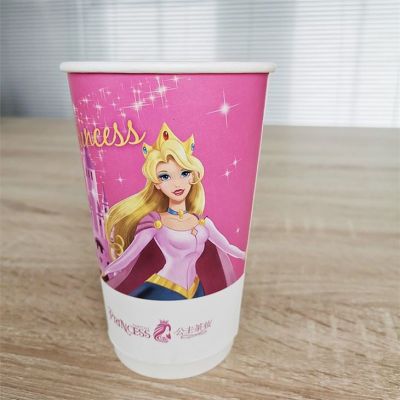 Color disposable hot drink cup thickened paper cup