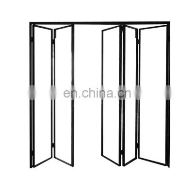 Alu frameless folding windows panoramic  folding window and door design from chinese manufacturer