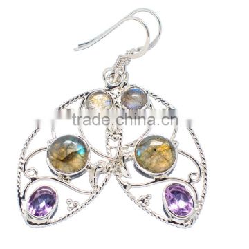 Labradorite EARRINGS ,925 sterling silver jewelry wholesale,WHOLESALE SILVER JEWELRY,SILVER EXPORTER,SILVER JEWELRY FROM INDIA