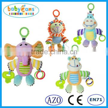 Babyfans funny baby rattle teether toy good quality plush baby toy baby toys wholesale from china