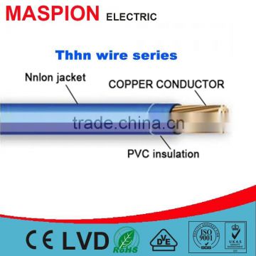Hot sales THHN wire ELECTRICAL wire with NYLON JACKET nylon coated wire