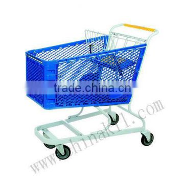 plastic shopping trolley