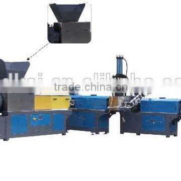 Indonesia hot sale 3 stages finger type force feeder plastic film recycling machine