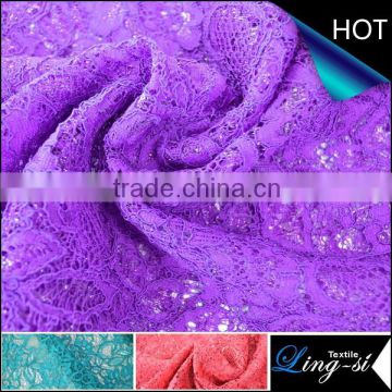 Polyester Spandex Lace Fabric Design For Ladies Dresses DSN470