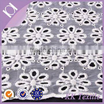 Very fashion african white cotton eyelet swiss voile lace fabric