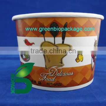 Paper PLA eco friendly food container