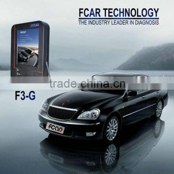 Fcar F3-G original auto diagnostic tool, passenger and light commercial vehicle, ecu reset, window, lamp adaption, abs exhaust