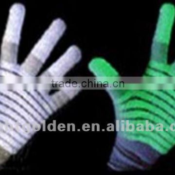 Glow gloves in the dark