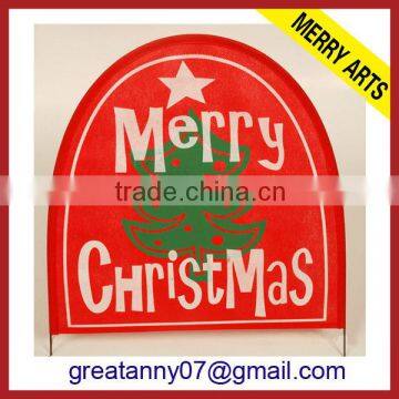china hot selling cheap outdoor christmas street garden flag with merry christmas flags