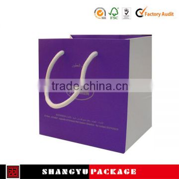 Stamping wholesale custom printed paper bags no minimum