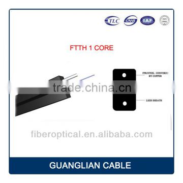 2016 hot G657A 1F ftth fiber optic cable price per meter