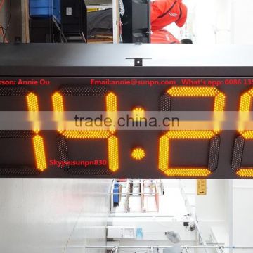 USA LED TIME and Temperature display yellow color