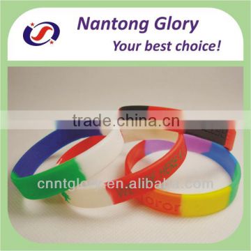 manufacturer supply DIY custom silicone rubber bracelet