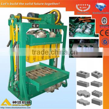 Small scale manual portable concrete block making machine price