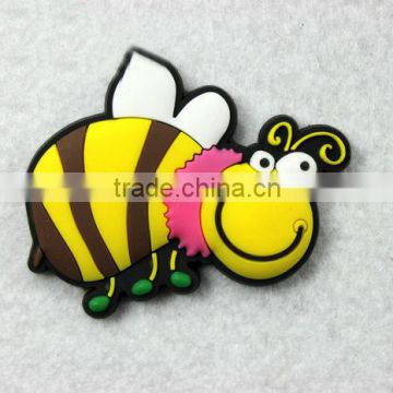 promotional 3D bees soft rubber fridge magnets