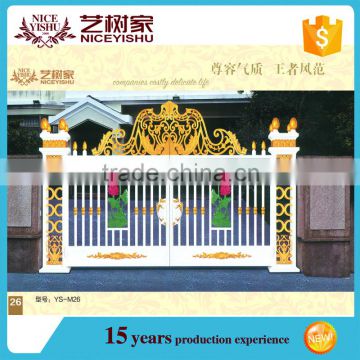 Hot sale Alibaba aluminum factory main gate designs, house gate designs pictures, main gate design home
