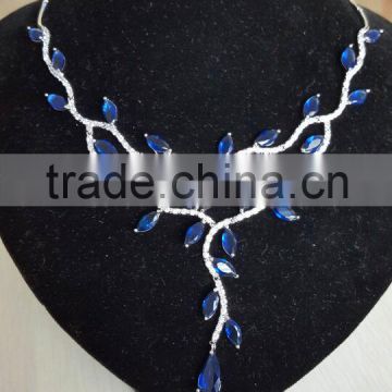Bridal jewelry wedding cz necklace