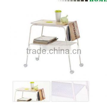 Metal movable side table