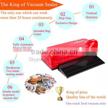 Button Control High Quality Food Vacuum Sealer, Small Scale Vacuum Packaging Machine for Rice Preservation