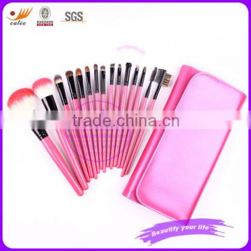 15pcs high quality pink bristle makeup brushes