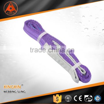 1Ton web sling/double layer flat webbing sling/ purple color code lifting sling