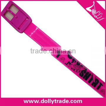 Customized Fancy Design Pink Fashion Women Leather Belt