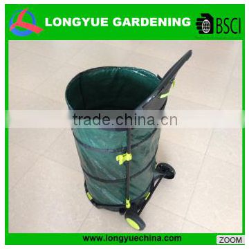 New design cheap portable multi-functional folding pop up leaves bag trolley