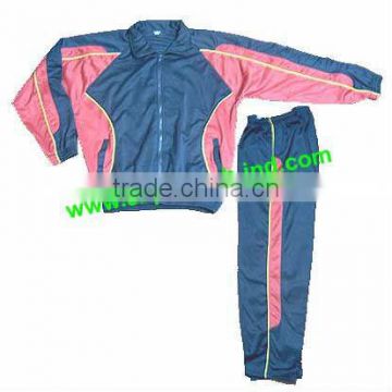 Quality 100% Polyester Tricot Jogging suit