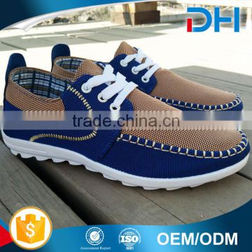 Lastest design alibaba china flat canvas shoe man trainers shoes 2017
