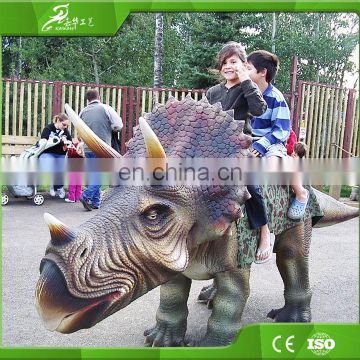 Kid playground electric walking dinosaur riding model