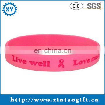 2013 Promotional gifts pink silicone wristbands