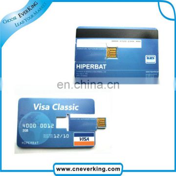 wholesale gift plastic card usb with credit usb memory holder
