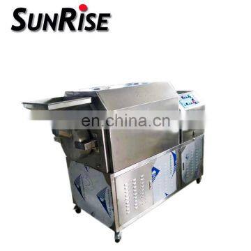 Stainless steel commercial gas grain roasting machine