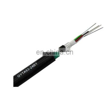 Good price 6 12 24 core GYTA/GYTA53/GYTS 10mm fiber optic cable 1km price