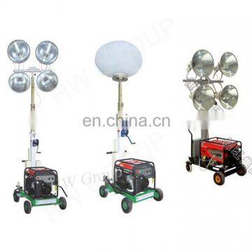 mobile telescopic generator led signal tower light for camping outdoor