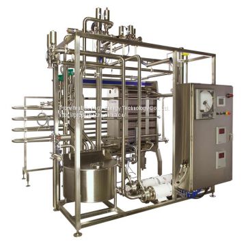 Food grade milk plate type pasteurization machine HTST pasteurizer unit