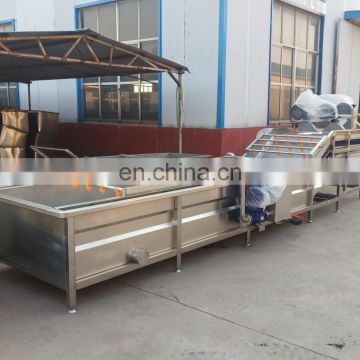 great quality factory price stainless steel chestnuts/apple/strawberry  continuously air bubble vegetable fruit washer machine