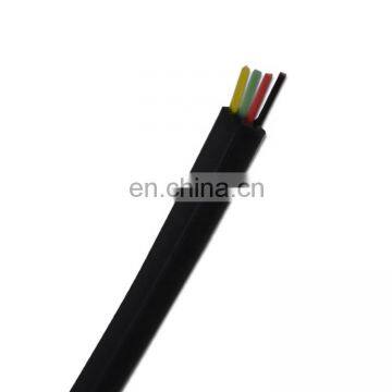 4 core black pvc jacked flat telephone cable