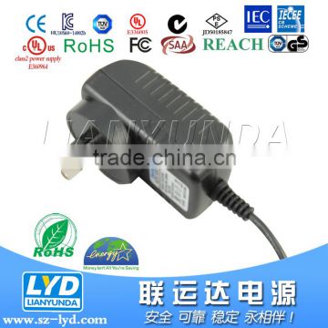 Factory supply 12v 0.5a switching power supply 6w AC DC power adapter approved CE ROHS UL SAA