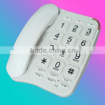 White large/big button senior telephone model