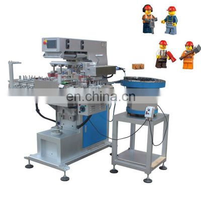 Shenzhen automatic 6 color steel plate ink cup silicone lego pad printer printing machine