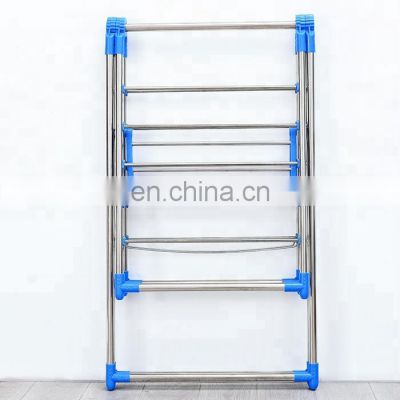 factory Foldable stainless steel coats towels shirts garment clothes drying rack herb plastic drying rack